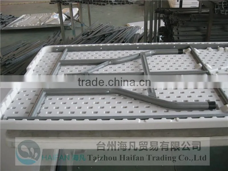 240cm plastic folding in half table for restaurant and hotel/office table for meeting or study