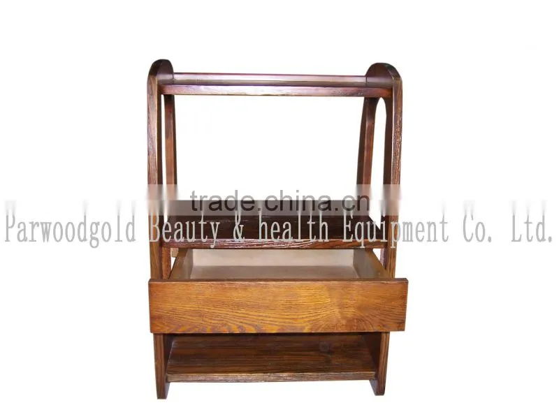 2016 Christmas Hot Sale Wooden Mobile Beauty Trolley