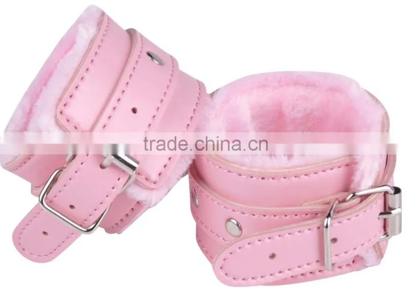 china wholesale price cheap novelty design pu leather sex handcuffs