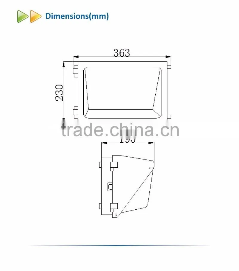 Forward Throw Wall Pack-40W UL Approval Wall Pack Light