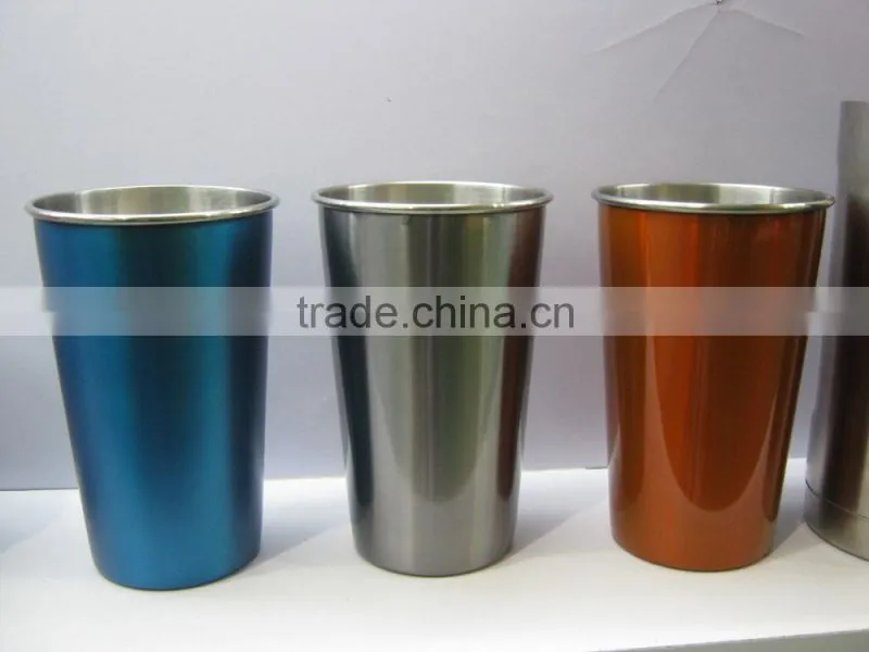 easy holding 500ml Hot selling promotional FDA LFGB passed ecofriendly single-wall stainless steel thermos insulated coffee mug