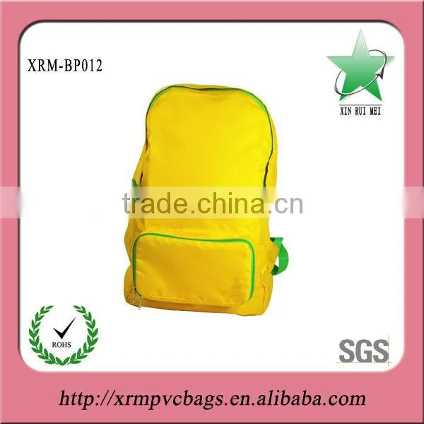 Velvet foldable drawstring backpack