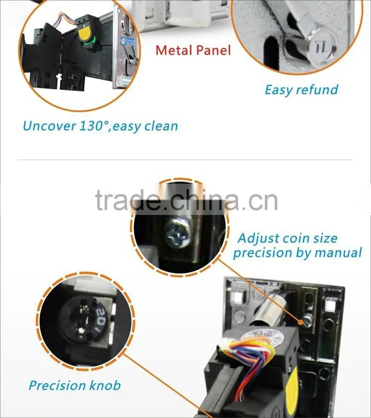 TL Coin selector,Coin acceptor TW-130B with metal panel