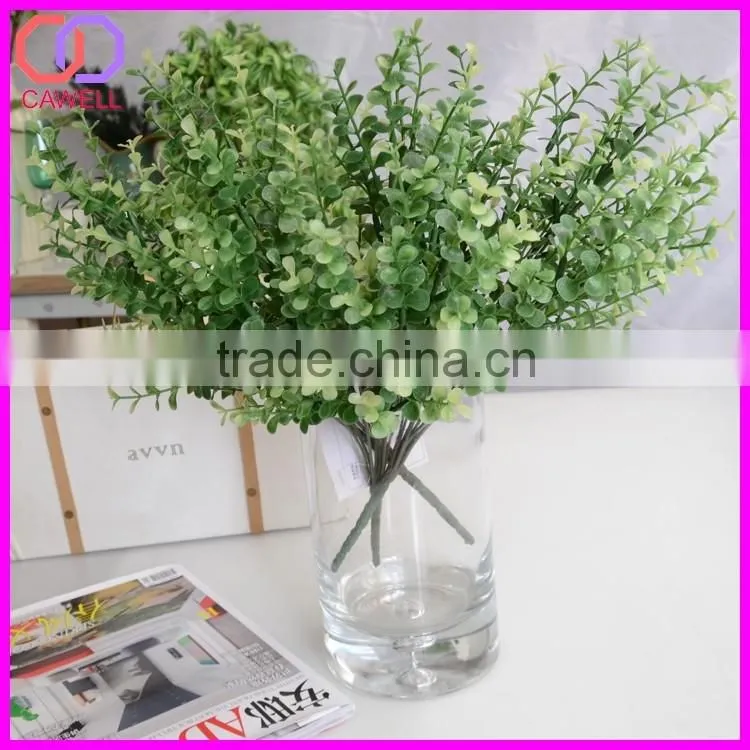 wholesale ornamental green eucalyptus plastic artificial foliage for flower arrangements