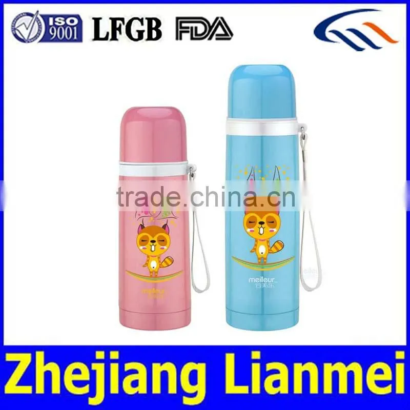 Eco-friendly FDA LFGB certified stainless steel vacuum bottle, thermos bottle, thermos water bottle