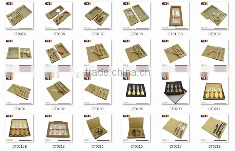 2pcs cheese knife and cheese board in book box
