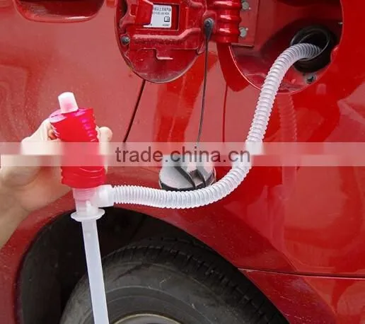 Car Gas Oil Water Liquid Transfer / auto gas sucker / Car Manual Siphon Pump
