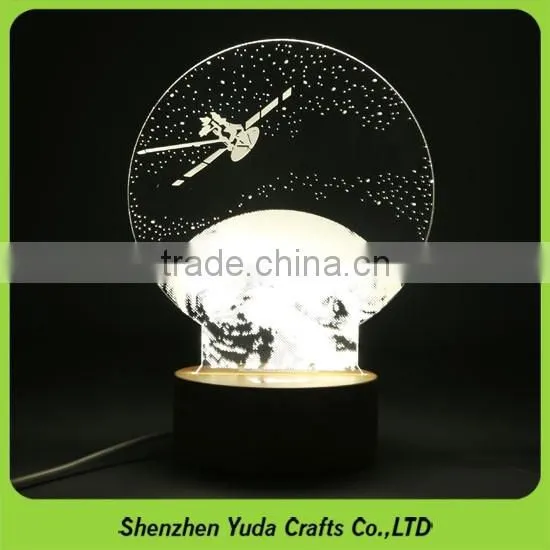 Decorative USB Night Light Custom Logo Engraved Acrylic Lamps