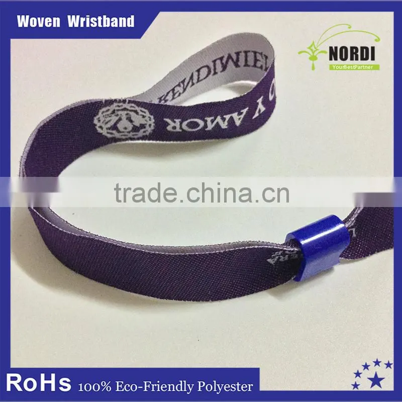 Custom sport woven Wristband with slide lock/Wristband/Wrist band
