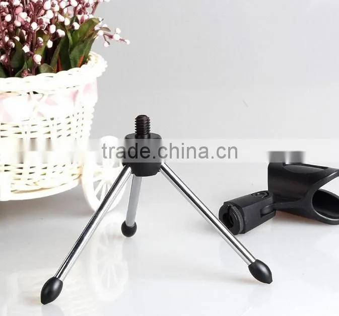 Microphone stand, lampstand triangular support for computor microphone
