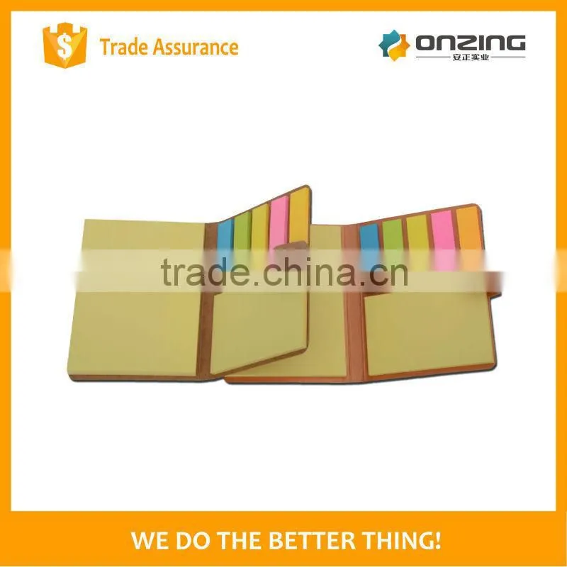 Custom logo printing sticky note pad memo set