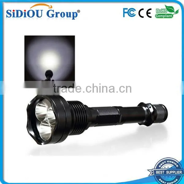 led aluminum flashlight 3000 lumens reinforced