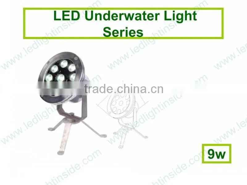 IP68 swimming led pool light 9w