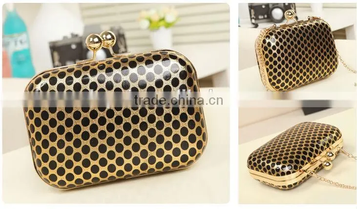 2014 PU leather evening bags fashion clutch Evening Bag
