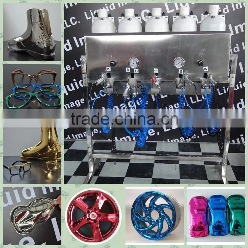 Low pressure mirror silver gold chrome paint machine & spray chrome plating machine