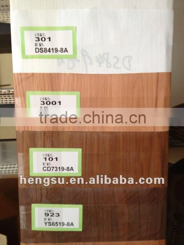 Wood finishing PVC stretch ceiling