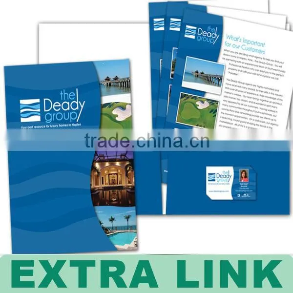 Document File Portfolio a4 Paper Folder/Paper Folder Printing/Guangzhou Custom Paper Folder Printing