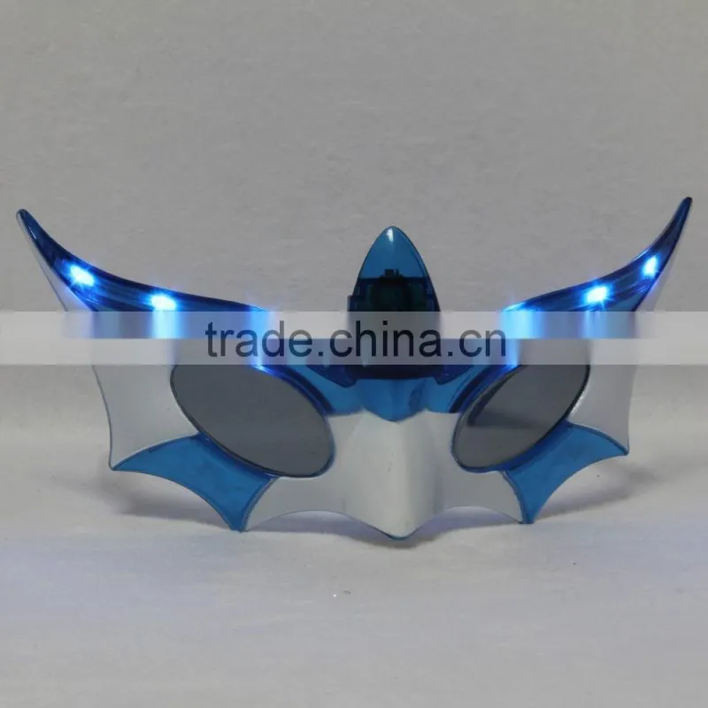 Nightclub bar Carnival Halloween Christmas party supplies, Light glasses LED glasses 6 lights batman glasses