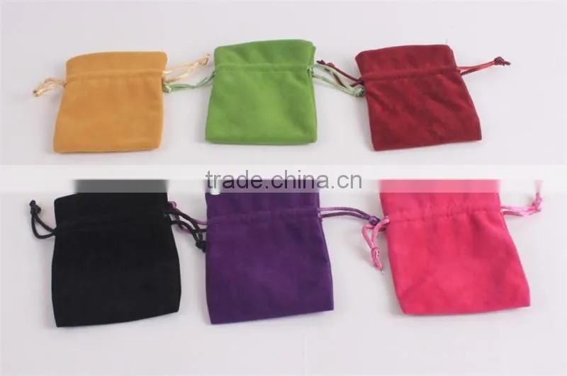 New design fashion gift packaging velvet jewelry bags
