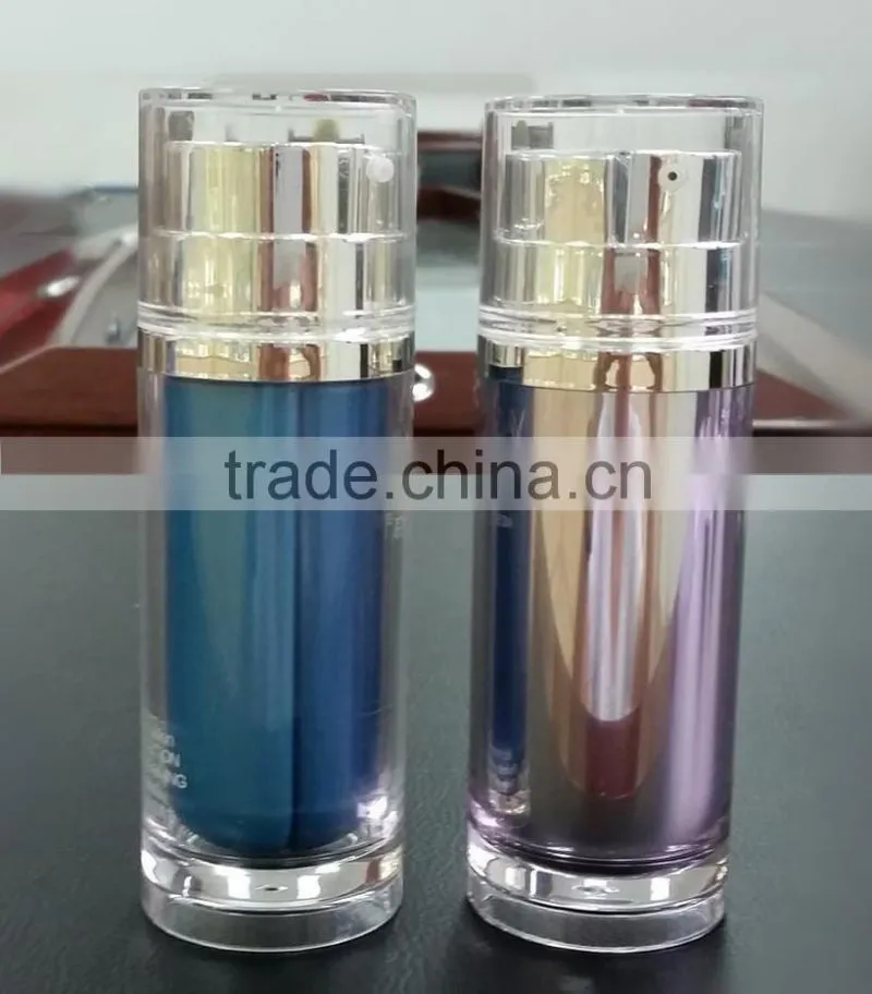 New type Dual Tube plastic lotion bottle