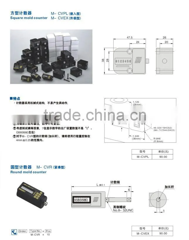square mold shot counter