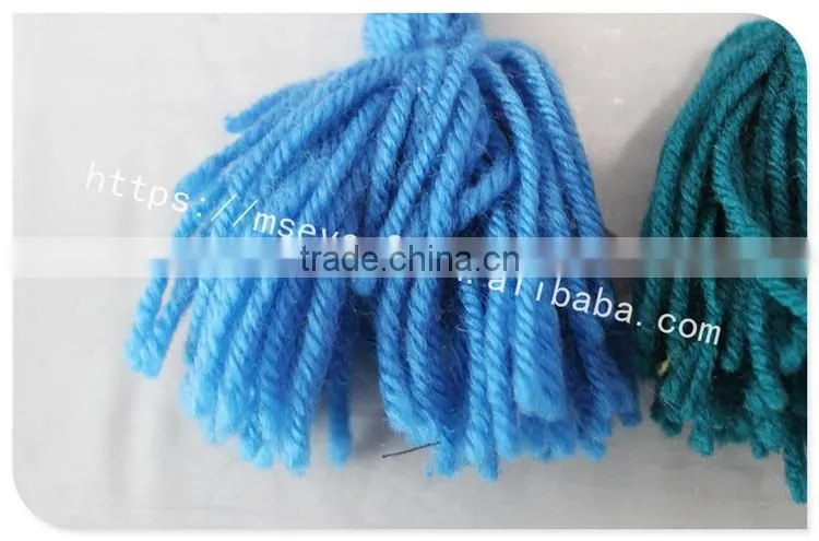 Good price customized size colors cotton fringe curtain wholesale