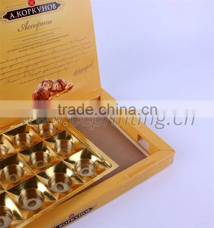 high quality children popular foldable chocolate paper box