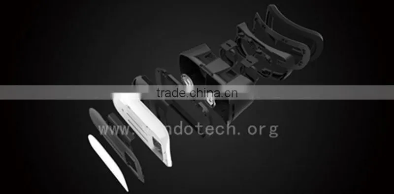 2017Vondo VR Box 3D Glasses use 42mm diameter aspherical optical resin lenses to get good view