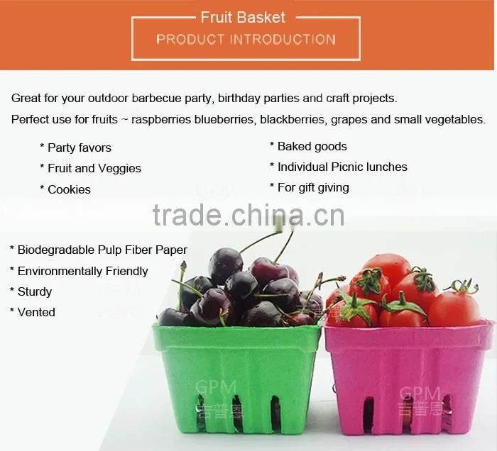 Recyclable cardboard paper paper fruit carton box