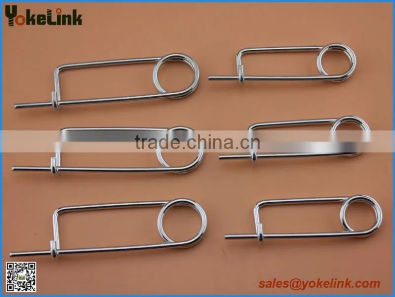 Heavy duty zinc plated wire safety pin