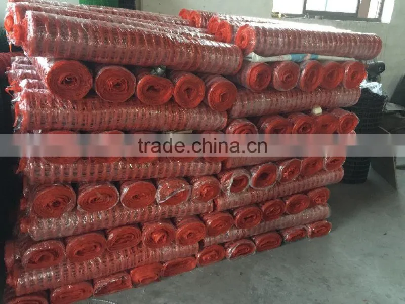 High Visibility Orange Plastic Safety Fence For Sale