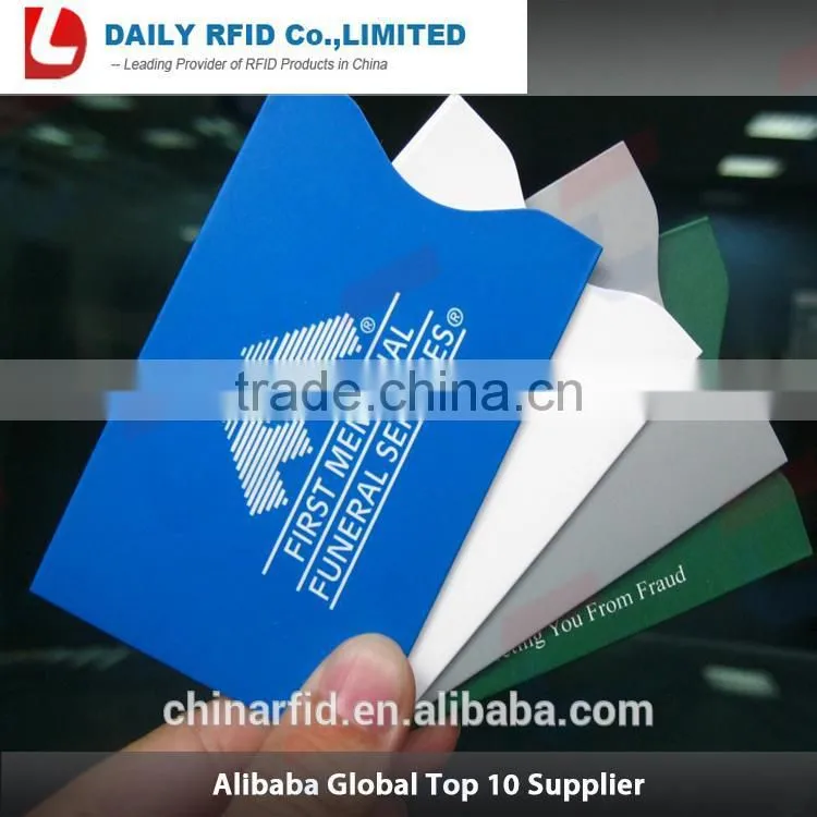 Wholesale Price RFID Card Shield PET Card Wallet with Custom Design