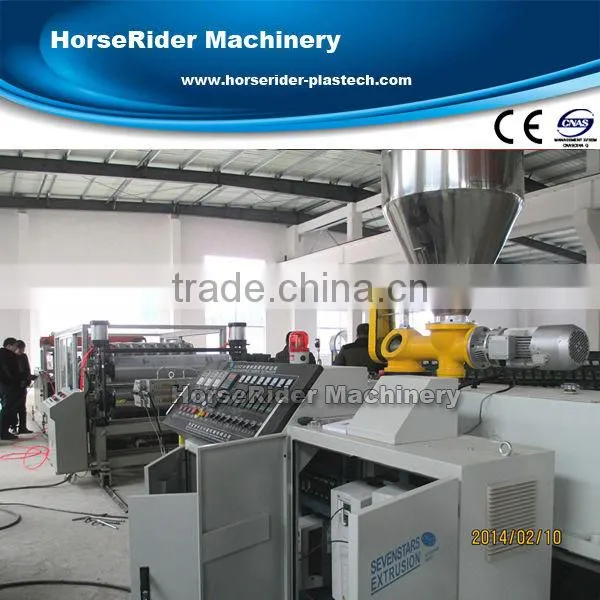 pvc glazed roof tile extrusion machine/pvc tile making machine/pvc tile machine