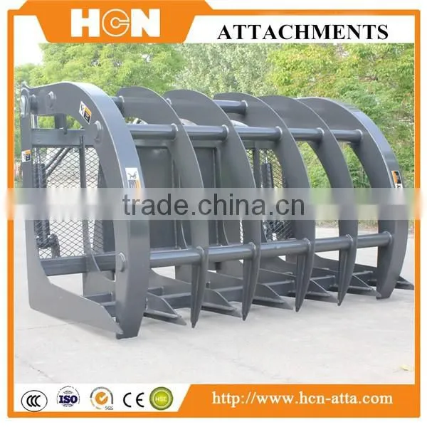 HCN brand BM08 series hydraulic root grapple for loaders