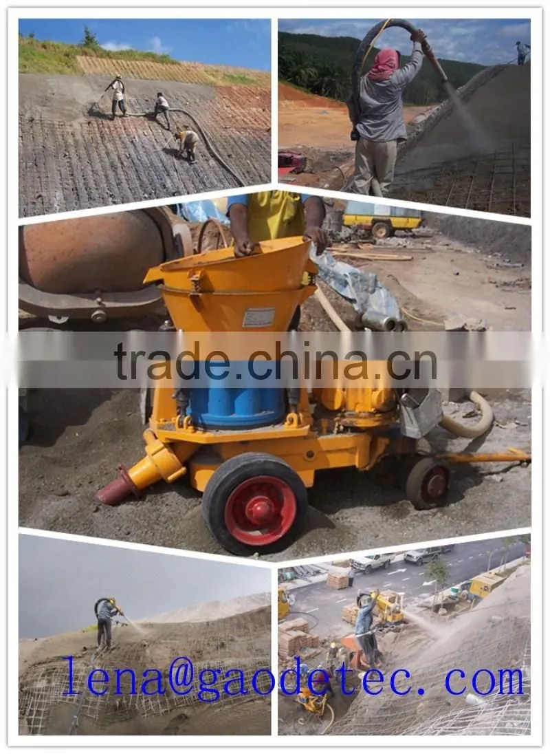 Small Sized Air Motor Drive Dry Mix Shotcrete Sprayer Manufacturers