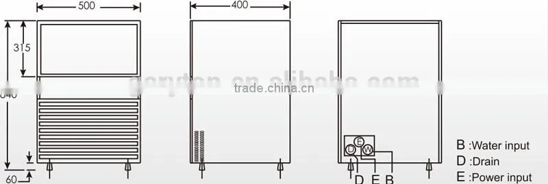 GRT - LB55/80S Free Standing Ice Maker , Ice Machine