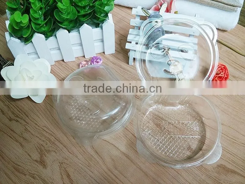 Lovely small animal shape plastic sponge cake containers