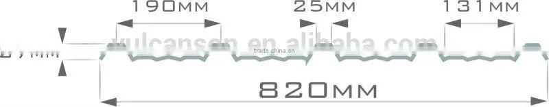 Co-Extruded Plastic Polycarbonate Corrugated Roofing Sheet (Valuview Blue TRIMDEK)