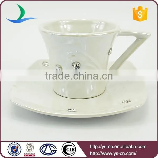 White ceramic tea and coffee set with simple design