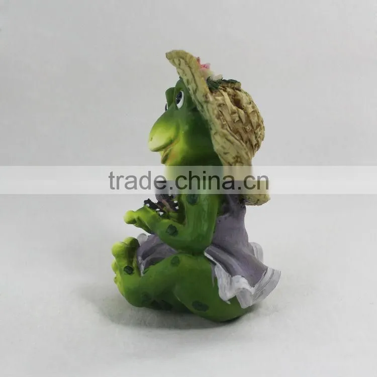 Garden ornament cute frog decoration