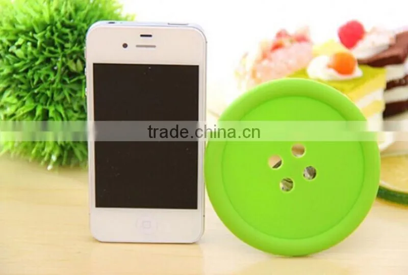 fastener shaped mug pad coster, tea cup coaster, fancy cup mat