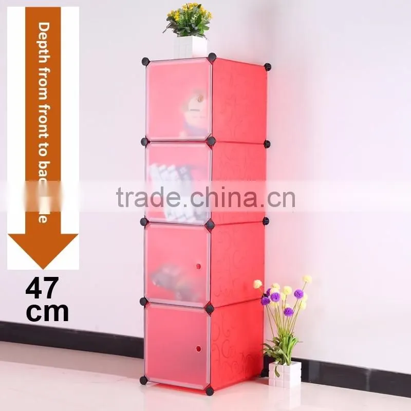 VIVINATURE DIY Large Clothes Closet Wardrobe Cabinet Cloth Shoes Storage Organizer 4-Layers 16-Drawer