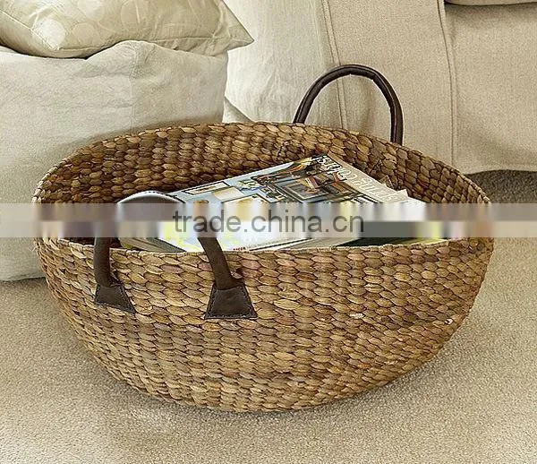Cheap water hyacinth washable laundry hamper