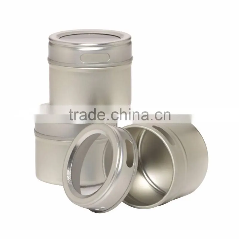 3 Pieces Stainless Steel Magnetic Condiment Container