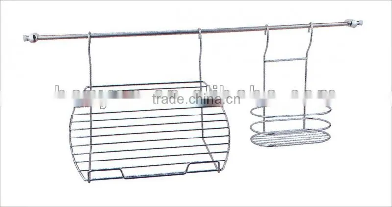 Kitchen Accessories Stainless Steel Hanging Storage Basket