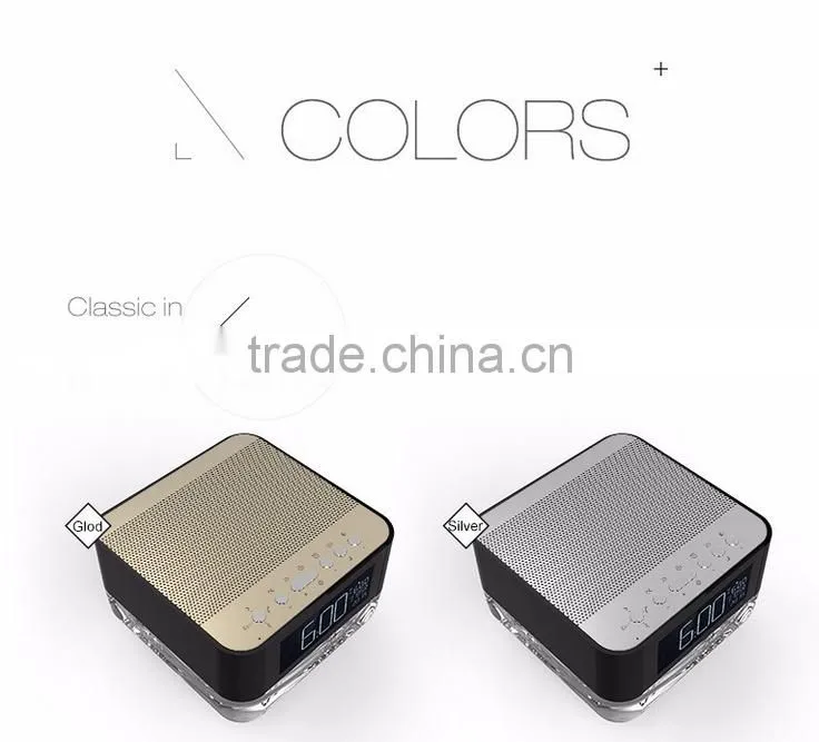 2016 New Arrival Crystal Wireless Multifuction Remote Control Bluetooth Speaker With FM Radio/Night Light/TF Card Supported