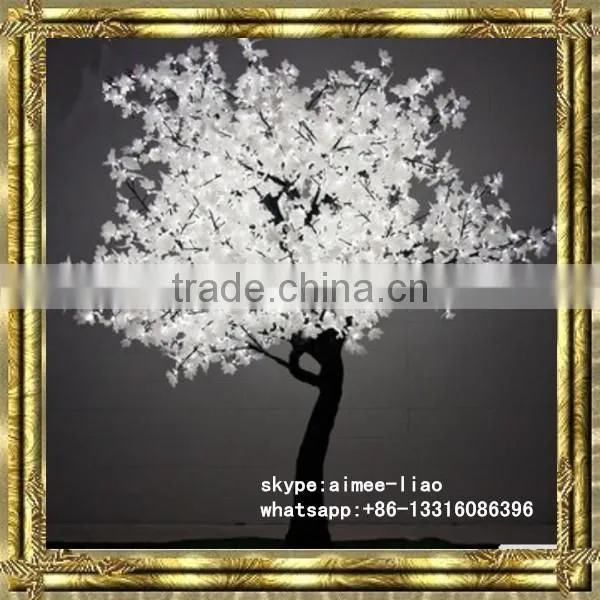 Q123010 artificial cherry tree led lights making led tree party decoration led cherry blossom tree light