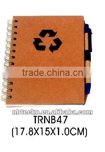 Lovely design ECO friendly Recycled spiral paper notepad