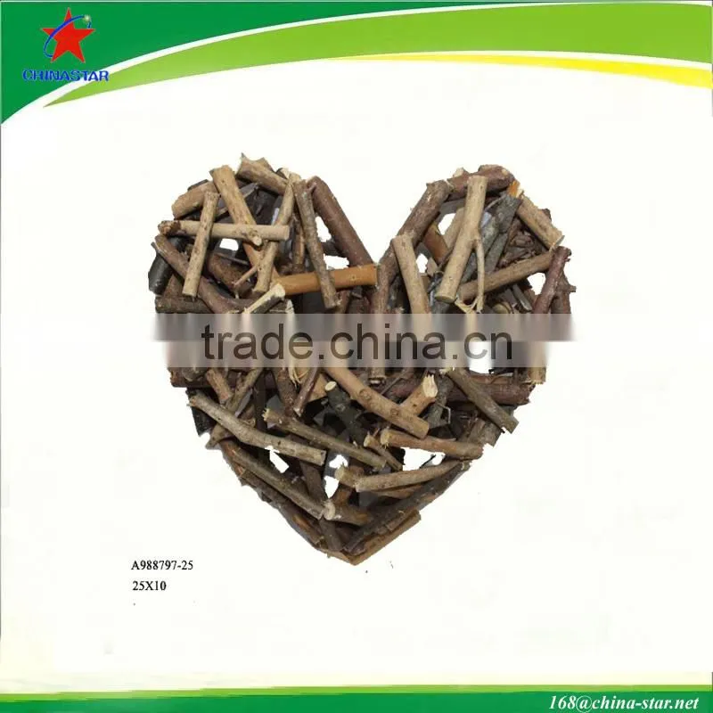 wood twig heart for hanging decoration