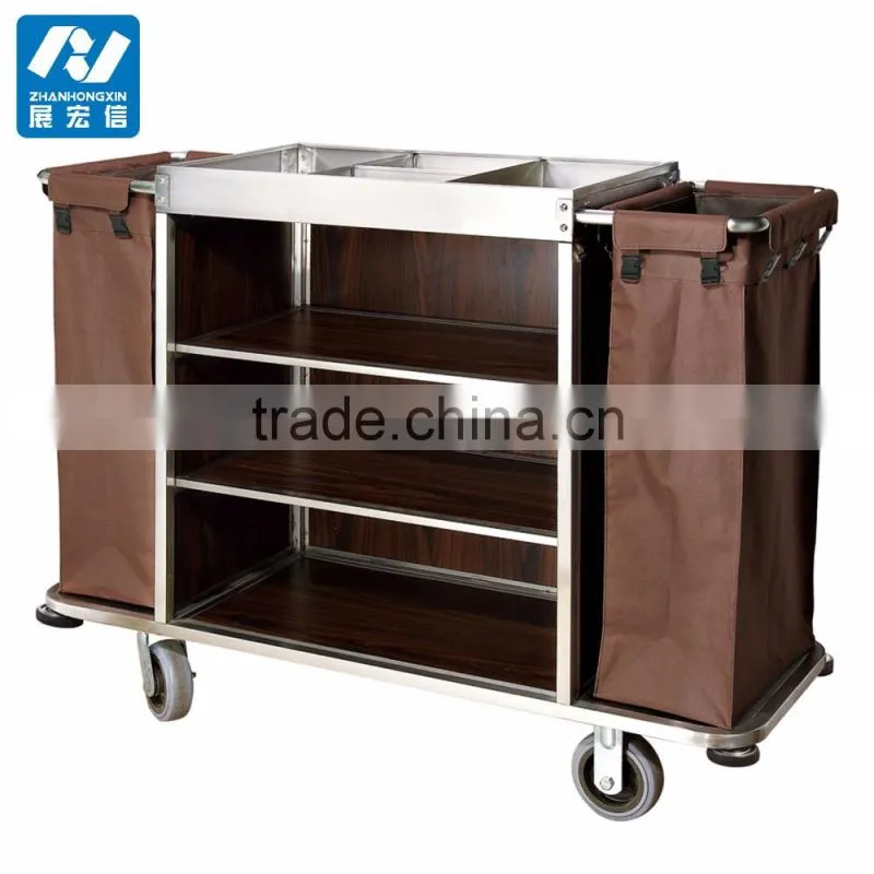 Laundry cart cleaning trolley Hotel linen trolley